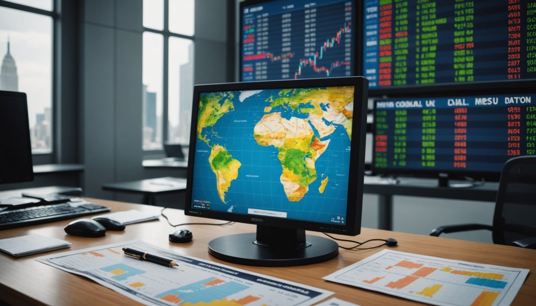 Illustration financière représentant l'inflation américaine et son impact sur les marchés mondiaux