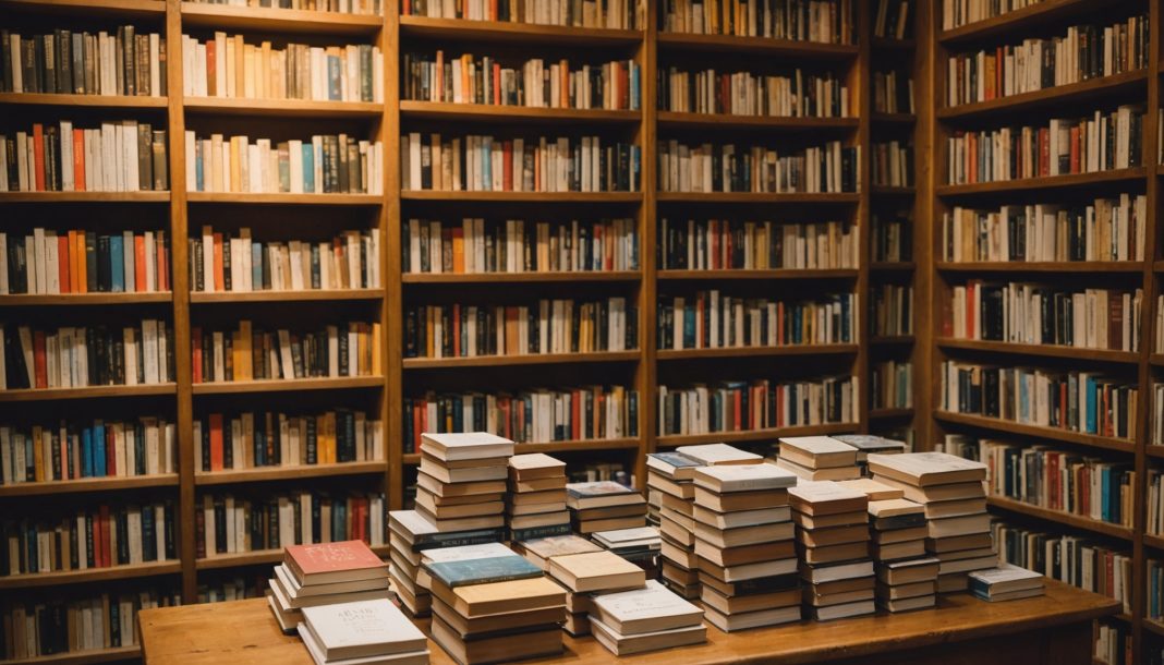 Étagères de librairie française garnies de nouveaux romans pour la rentrée littéraire 2026