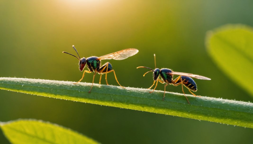 Guêpe parasitoïde alliée naturelle des cultures fragilisée par le réchauffement climatique