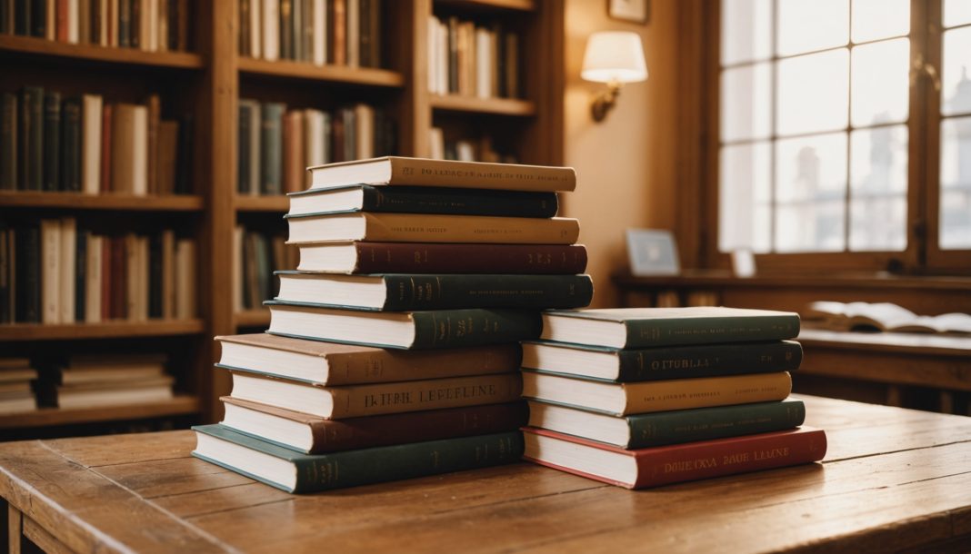 Piles de livres et romans de la rentrée littéraire 2026 pour le prix Femina