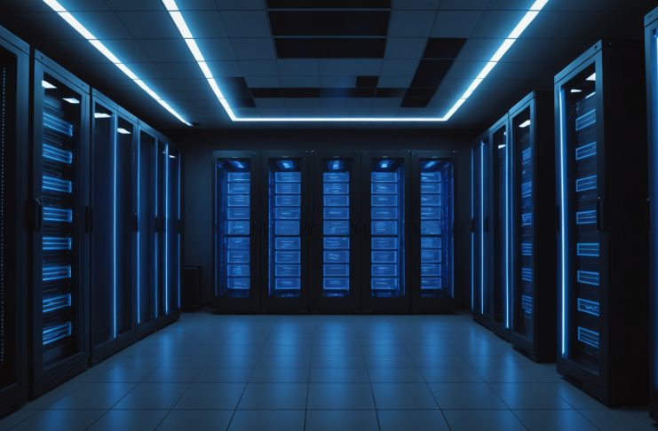 Salle de serveurs cloud sécurisée symbolisant la qualification SecNumCloud d'OVHcloud